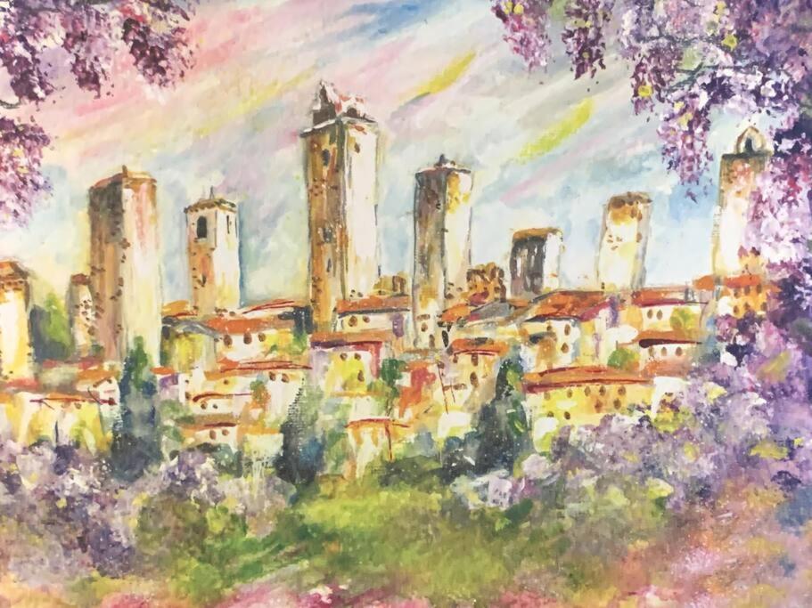 Lovely 2 Bedroom In San Gimignano Historic Center Kültér fotó